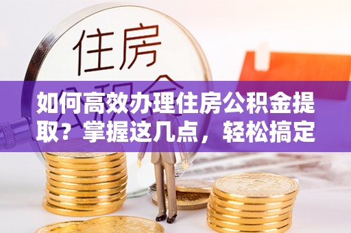 泰州如何高效办理住房公积金提取？掌握这几点，轻松搞定！