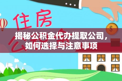 泰州揭秘公积金代办提取公司，如何选择与注意事项